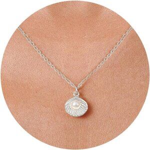 ⚡Pearl Necklace for Women 14K Gold plated White Silver plated Dainty accessories